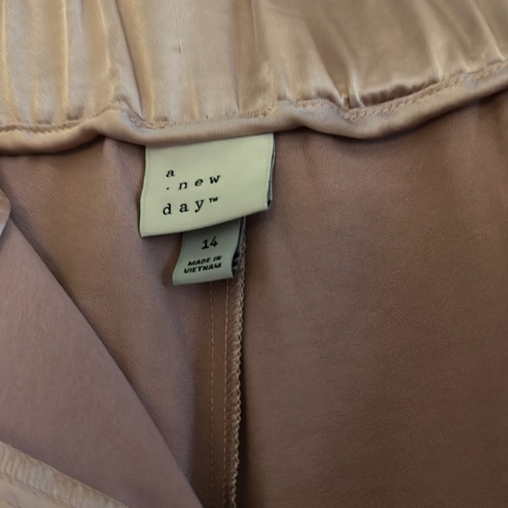 a new day Tan Wide Leg Pants with Elegant Pleats - Picture 5 of 10